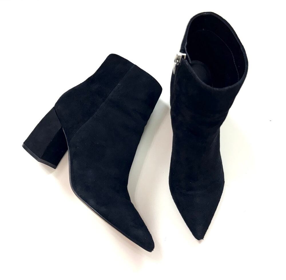 Marc Fisher Retire Booties in Black Suede